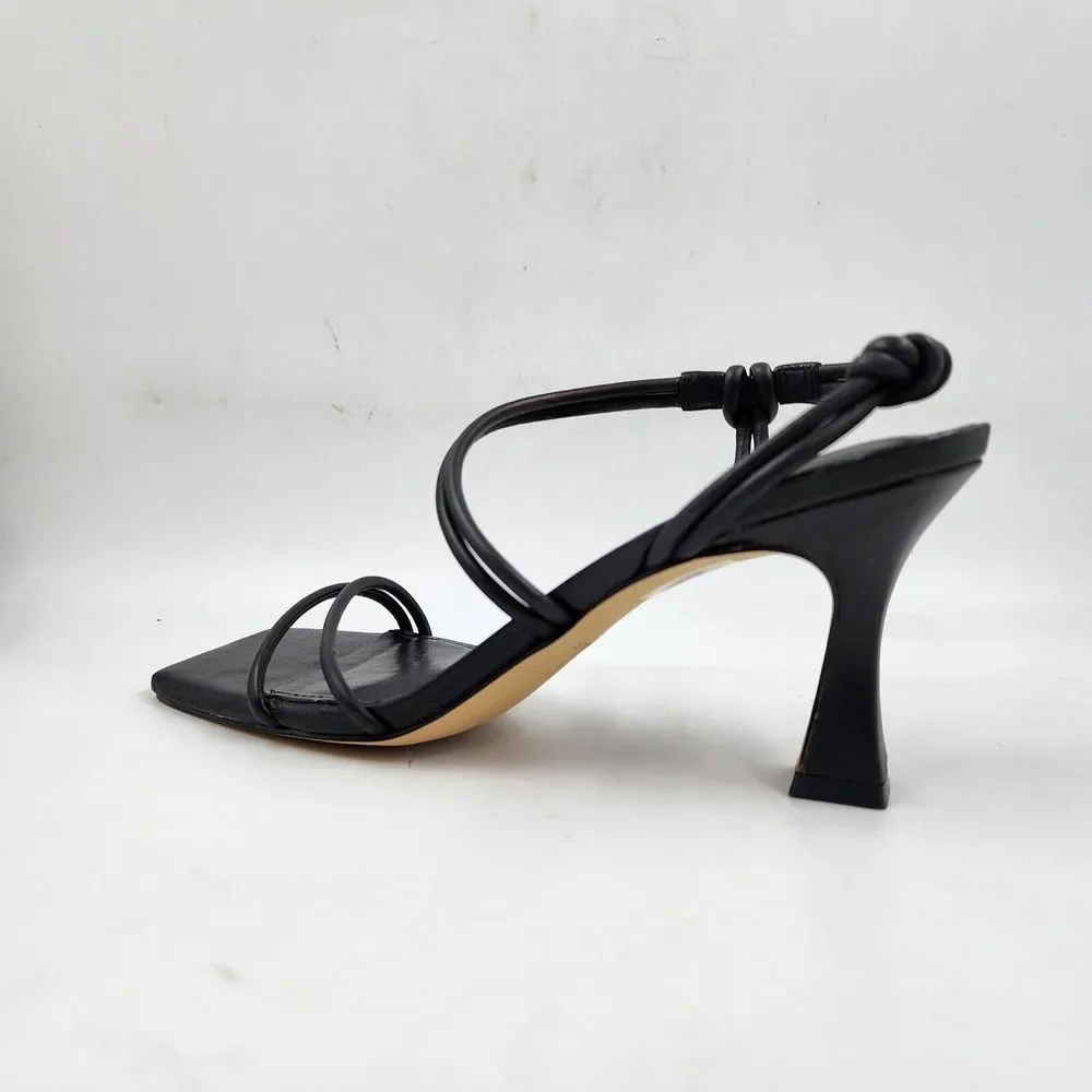 Marc Fisher LTD. Davia Square Toe Sandals Women's 7.5 Black Slingback Strap~ - Picture 4 of 15
